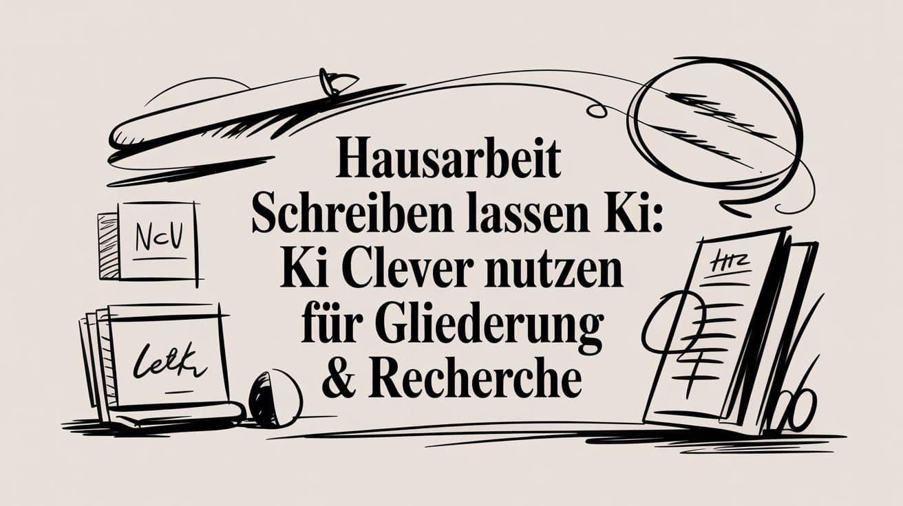 Hausarbeit schreiben lassen ki: KI clever nutzen für Gliederung & Recherche