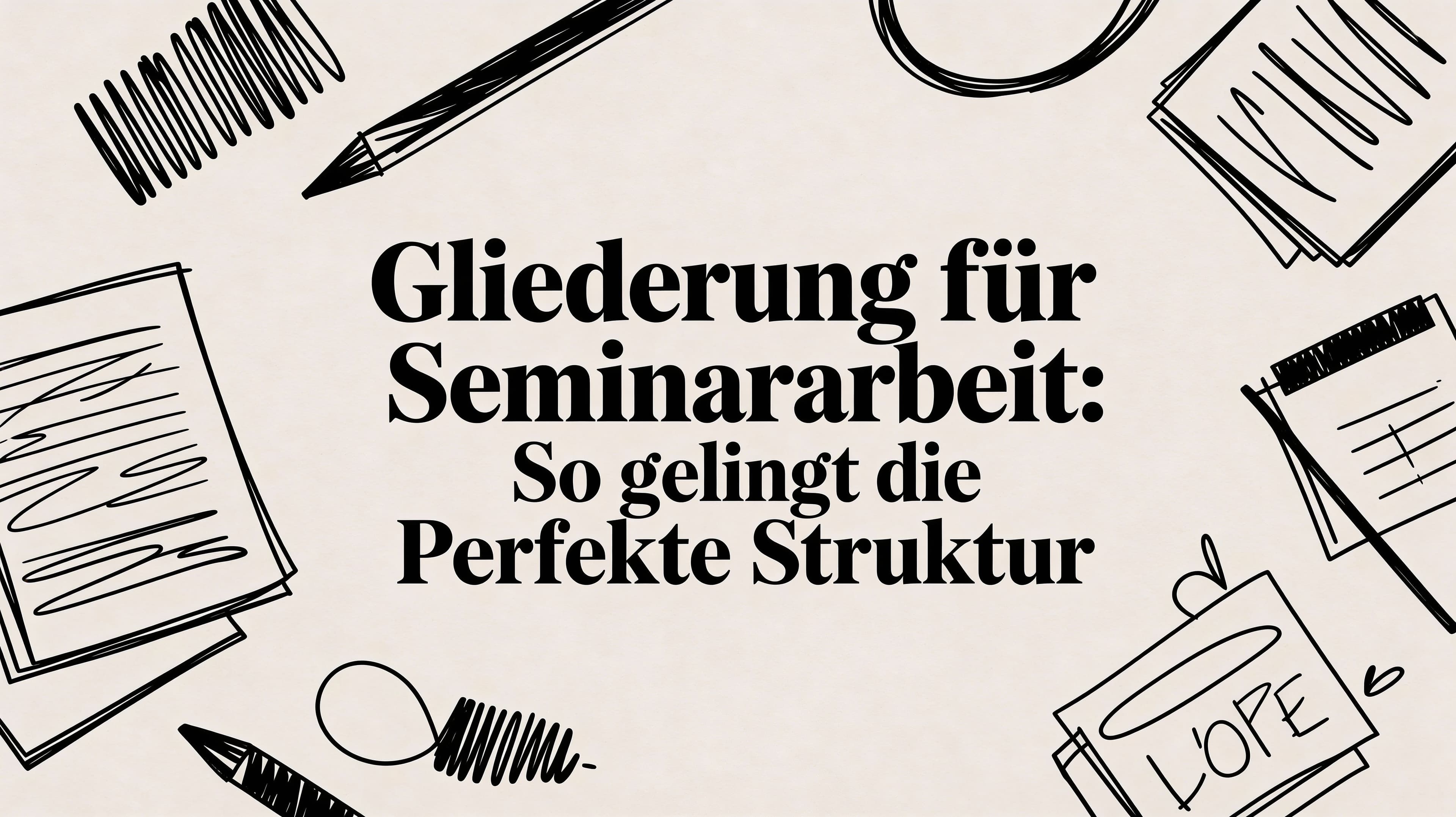 Gliederung fuer Seminararbeit: So gelingt die perfekte Struktur