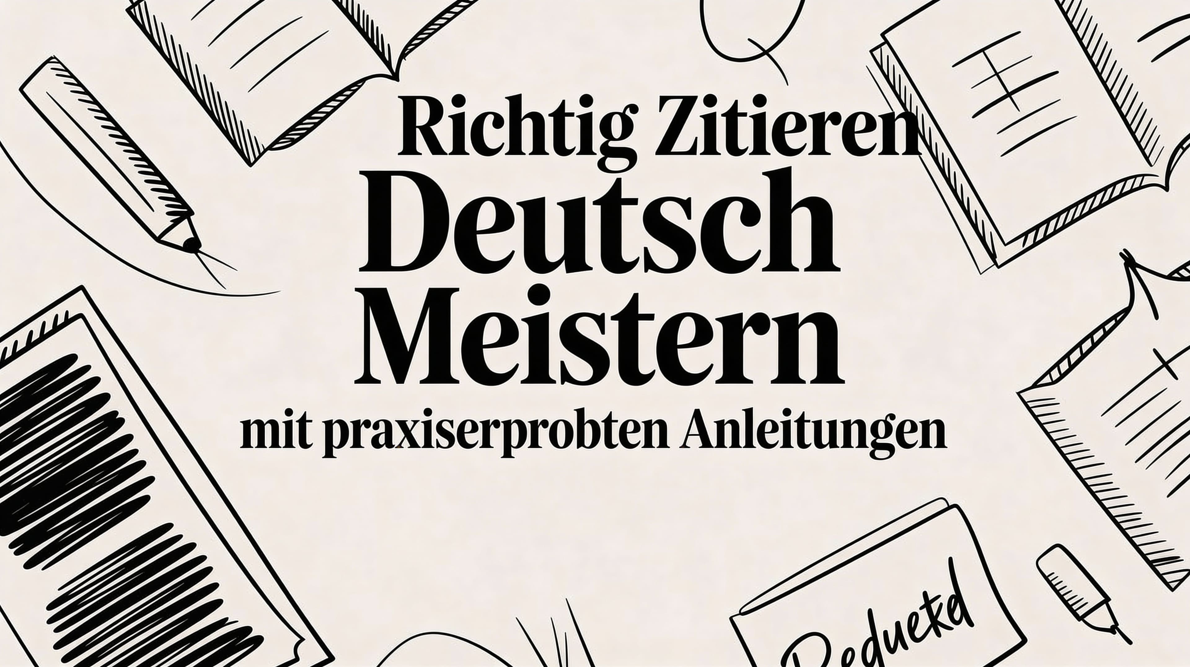 Richtig zitieren deutsch meistern mit praxiserprobten anleitungen