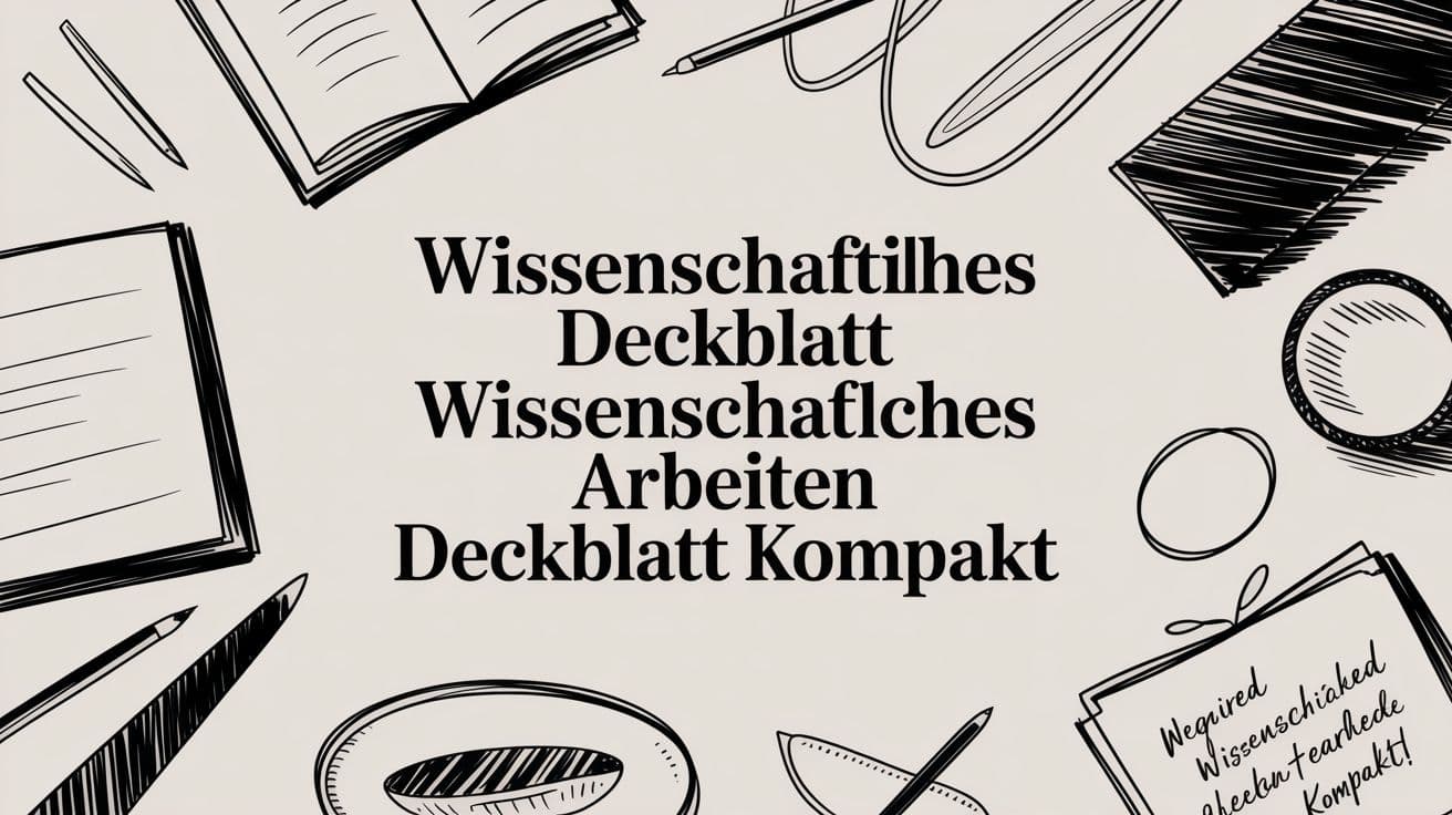 Wissenschaftliches Arbeiten Deckblatt: wissenschaftliches arbeiten deckblatt kompakt