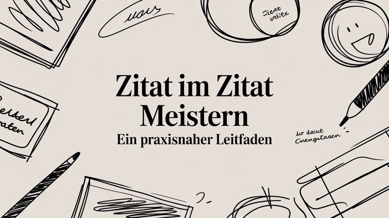 Zitat im Zitat meistern Ein praxisnaher Leitfaden