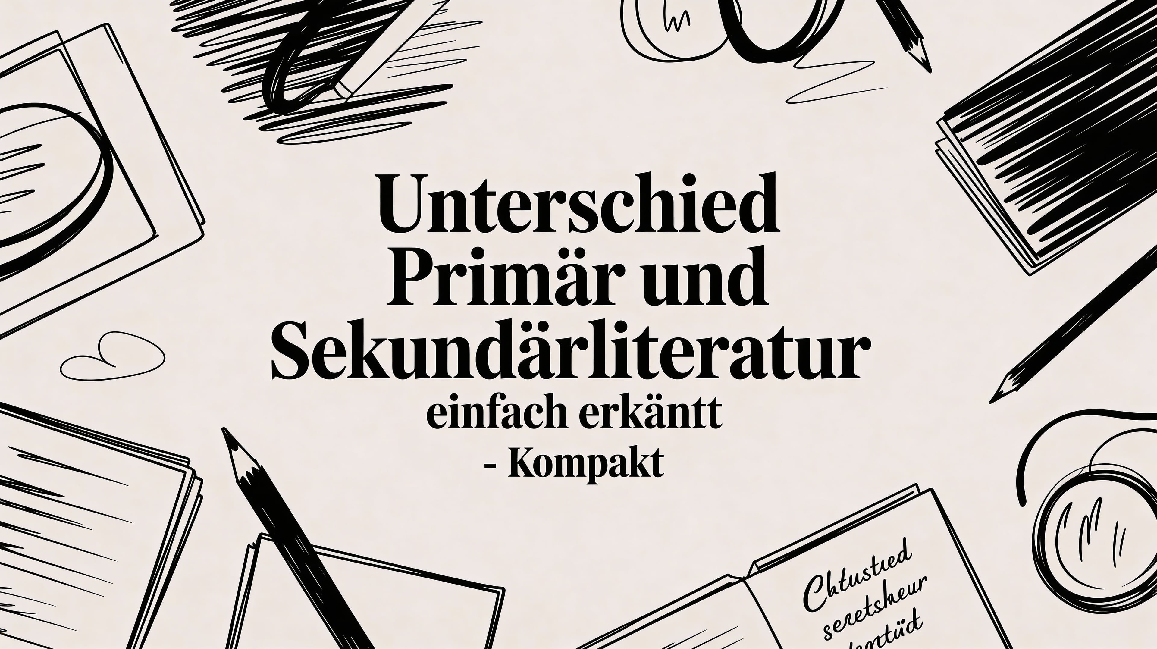 Unterschied primär und sekundärliteratur einfach erklärt - kompakt
