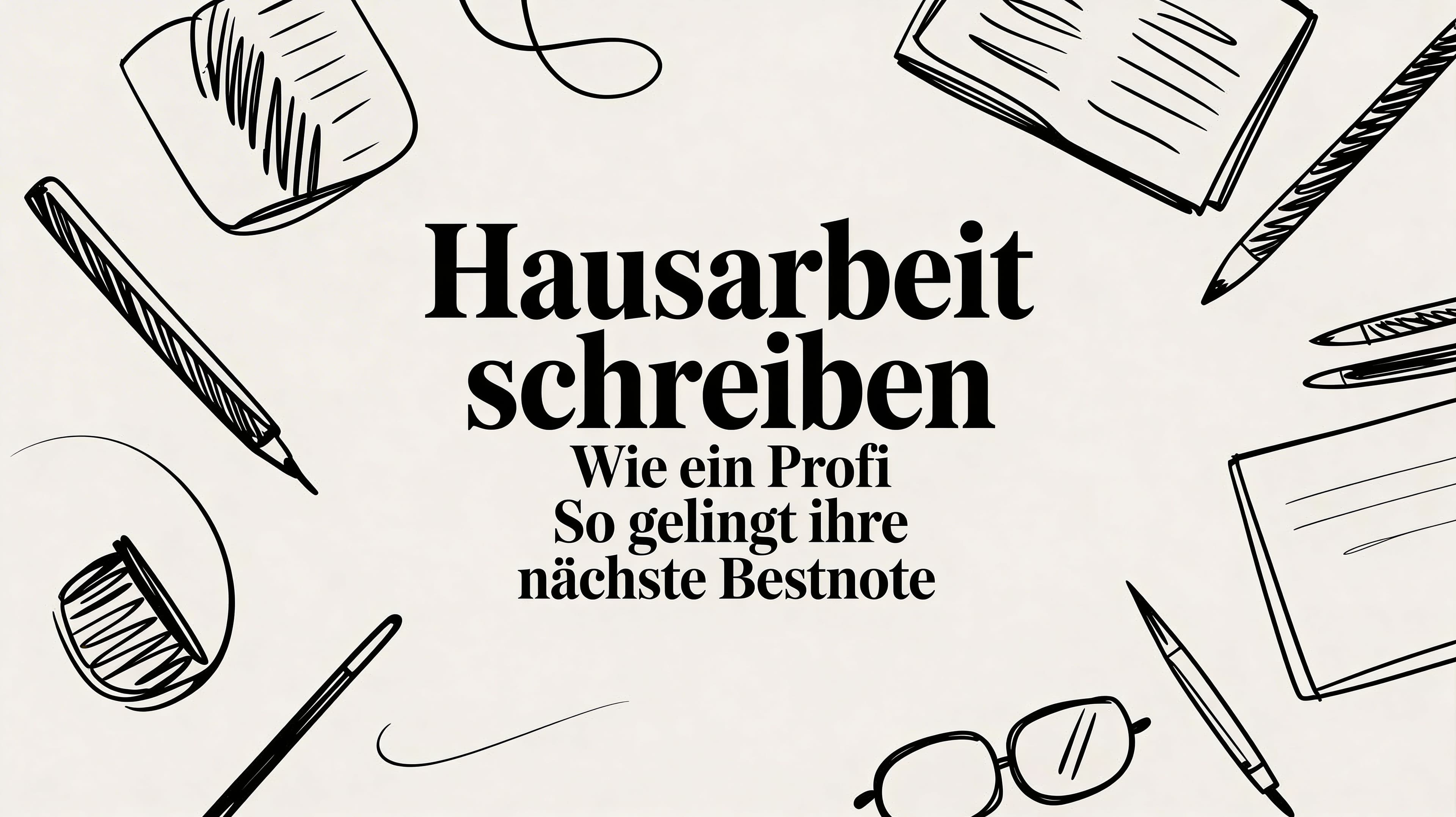 Hausarbeit schreiben wie ein Profi So gelingt Ihre nächste Bestnote