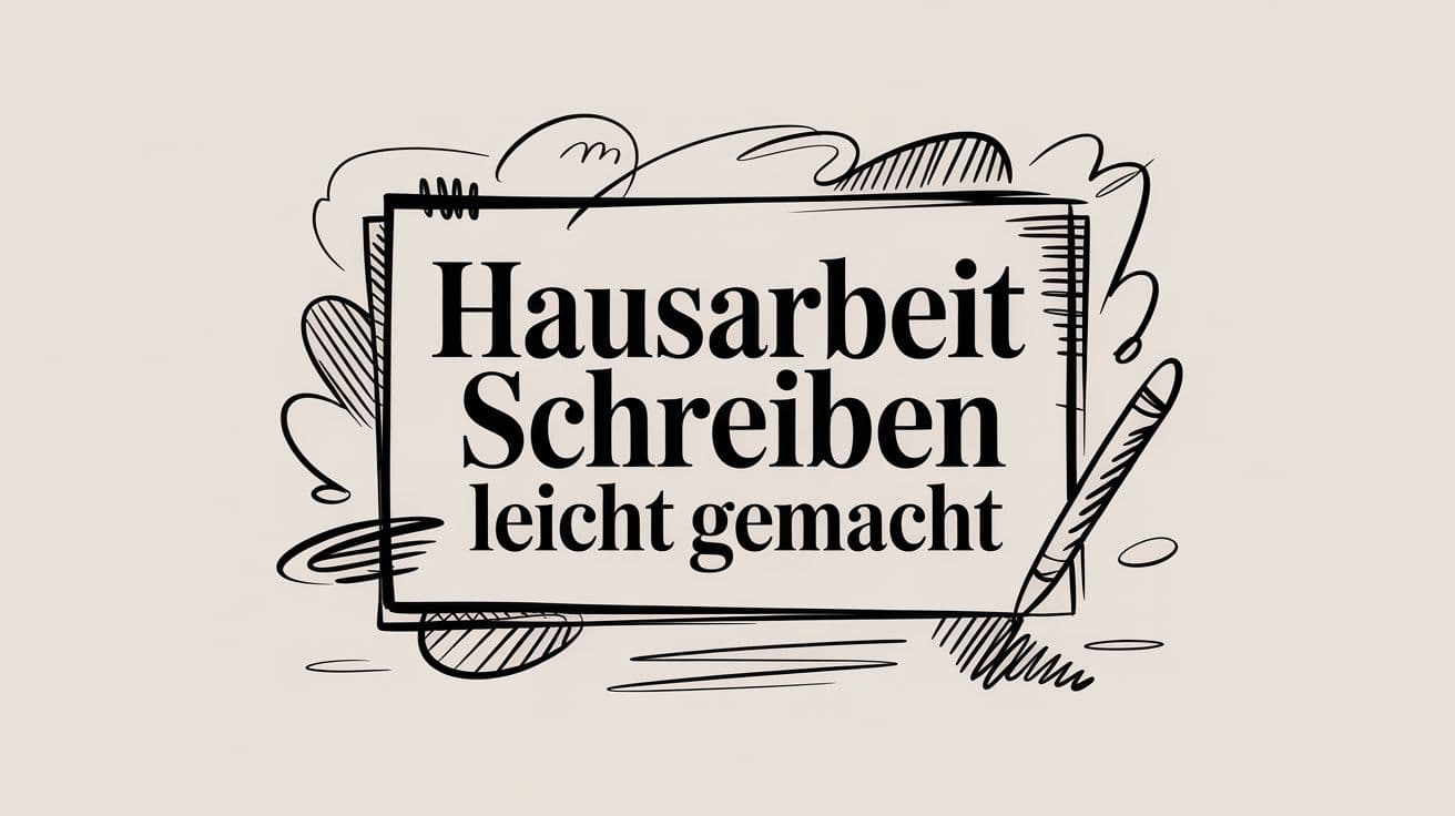Hausarbeit schreiben leicht gemacht