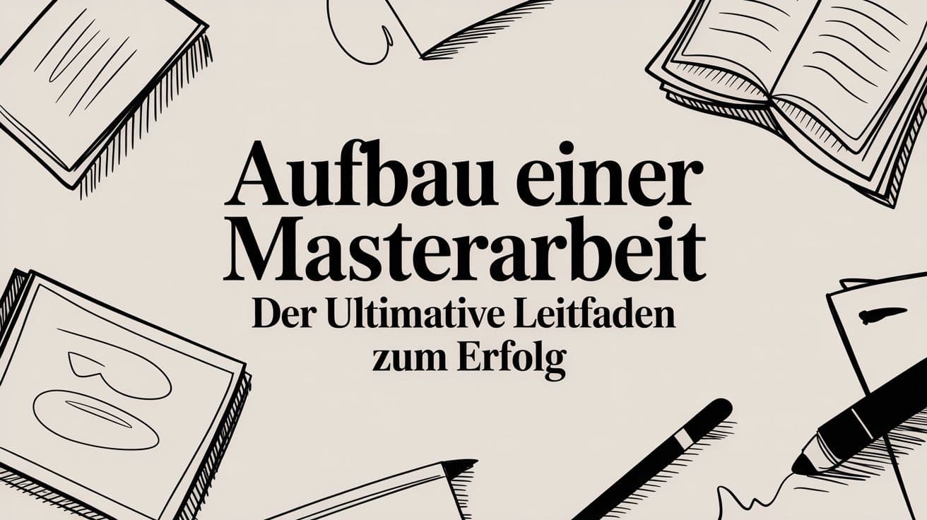 Aufbau einer masterarbeit der ultimative leitfaden zum erfolg