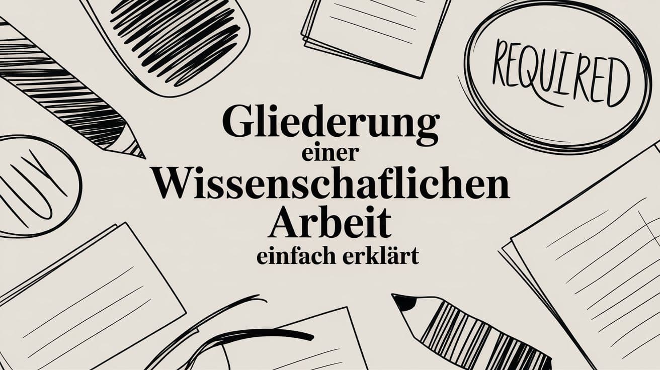 Gliederung einer wissenschaftlichen arbeit einfach erklärt