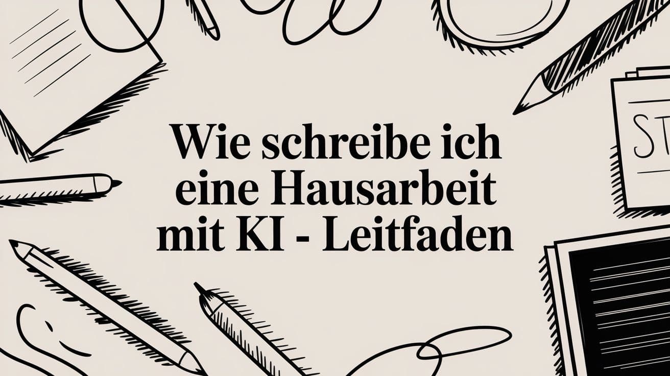 wie schreibe ich eine hausarbeit mit ki – Leitfaden