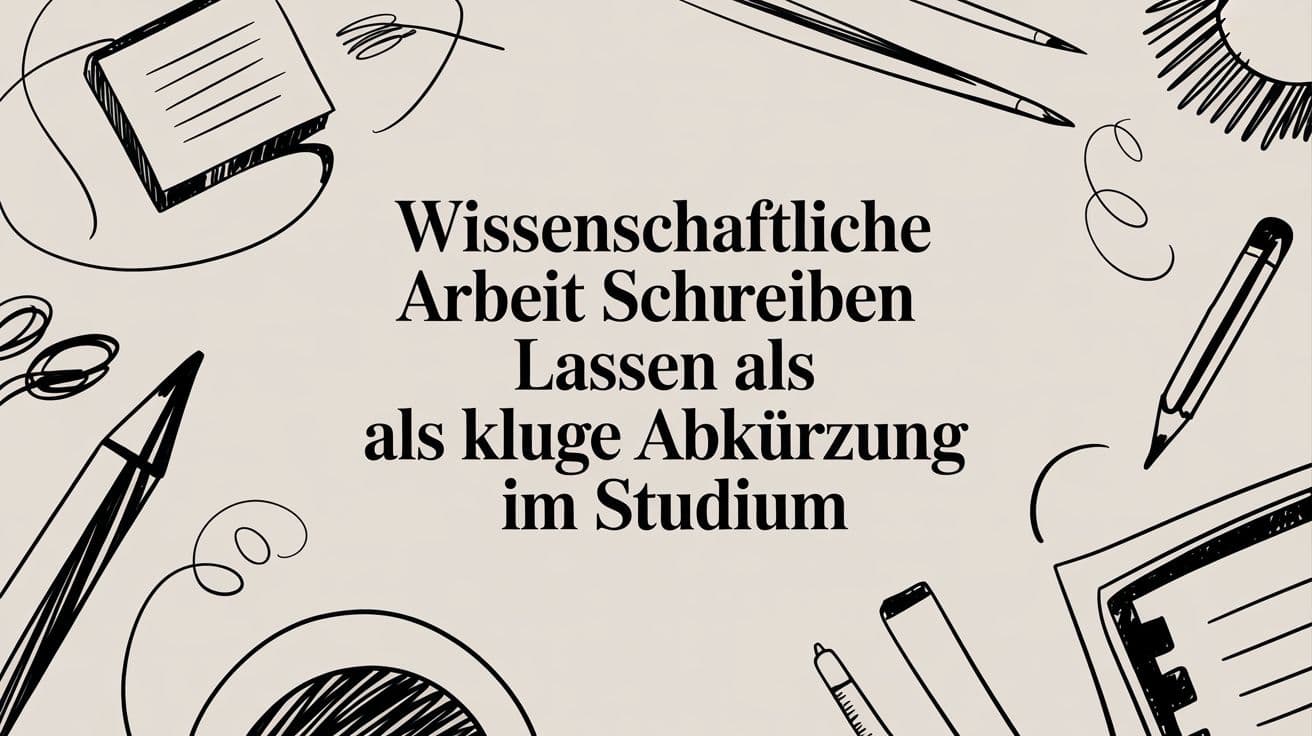 Wissenschaftliche arbeit schreiben lassen als kluge abkürzung im studium