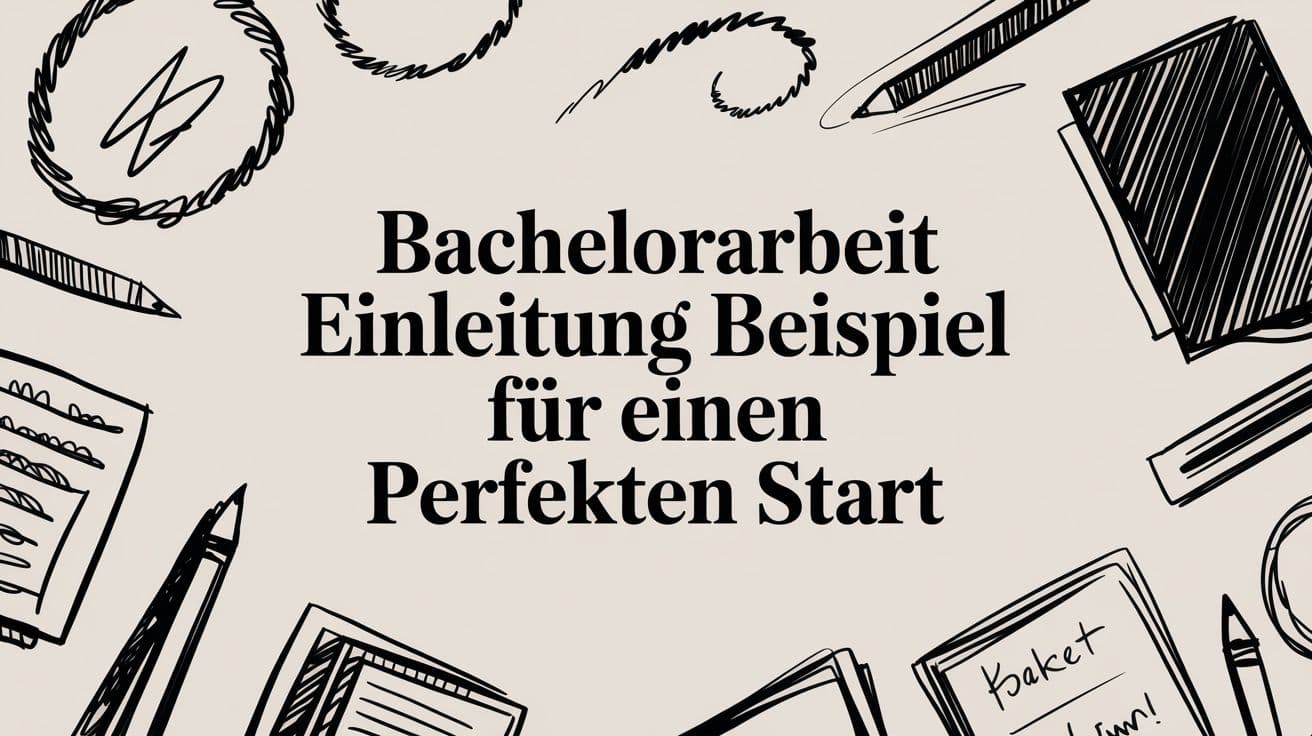 Bachelorarbeit einleitung beispiel für einen perfekten start
