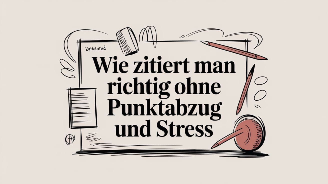 Wie zitiert man richtig ohne punktabzug und stress