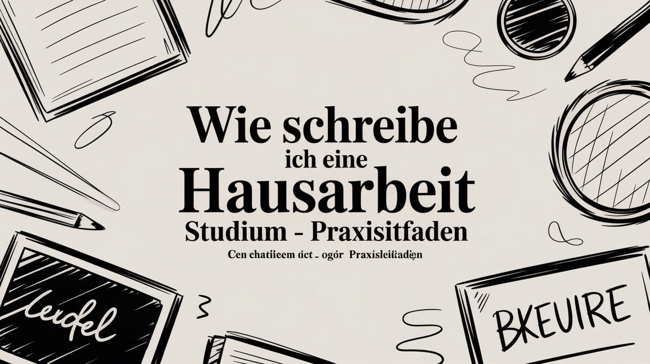 wie schreibe ich eine hausarbeit studium - Praxisleitfaden